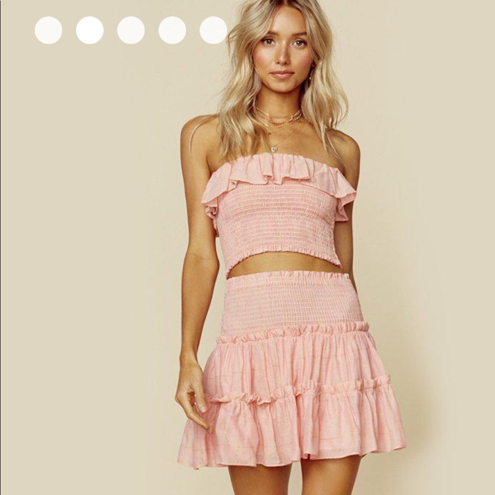 Planet blue set pink punch size small worn once